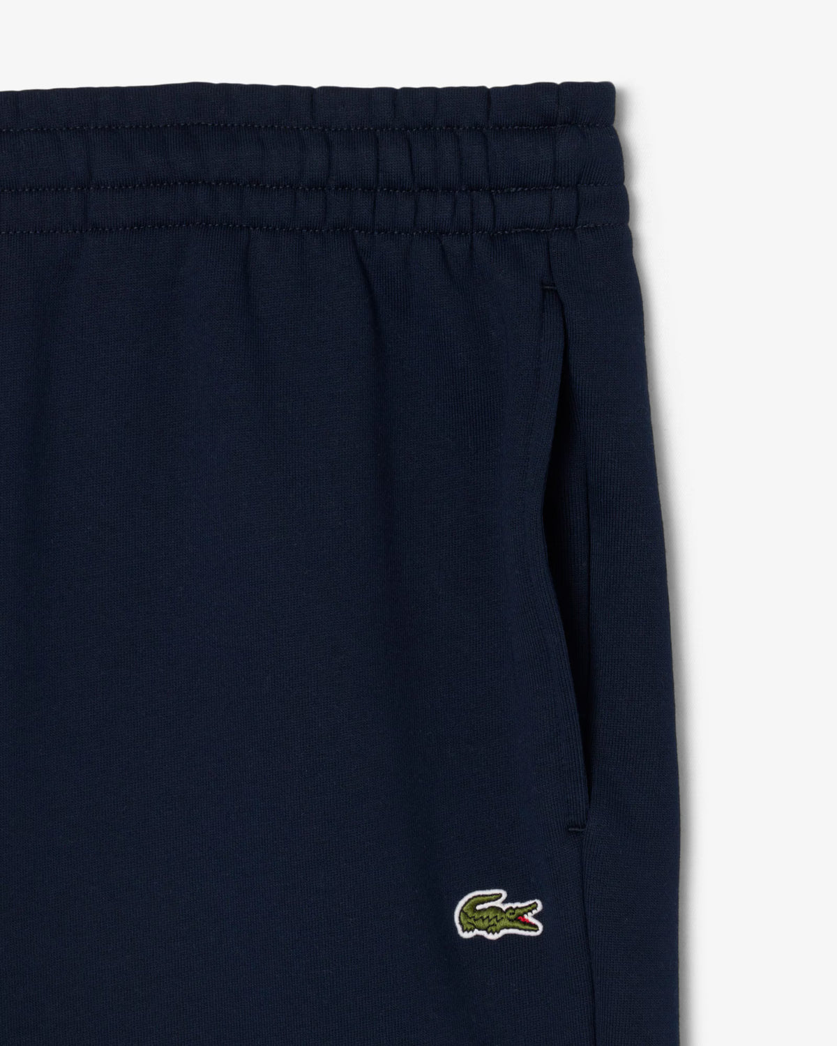 Lacoste - Pantaloni della tuta relaxed fit in tessuto felpato blu navy