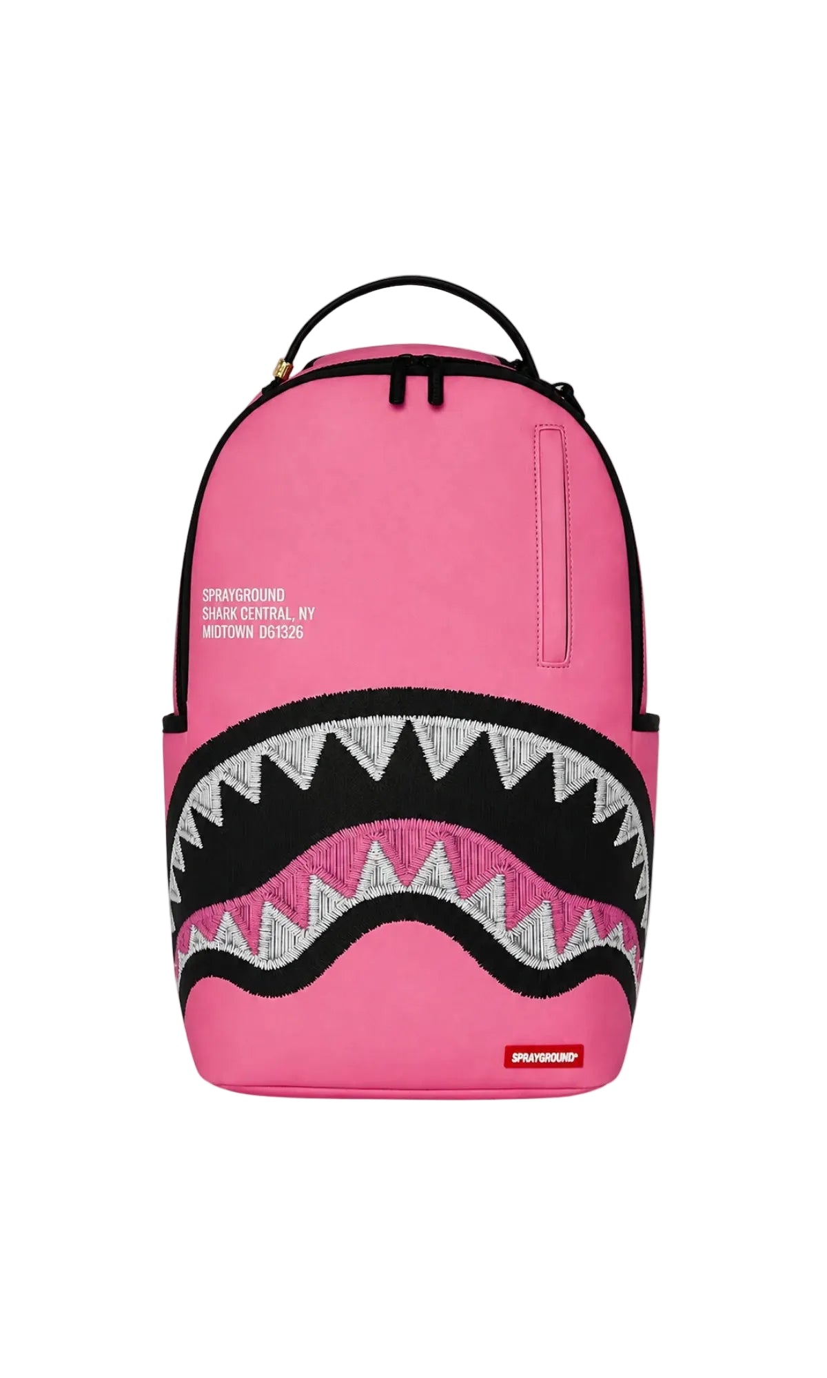 Zaino Sprayground Rosa "Shark Central" con Ricamo – Edizione Premium