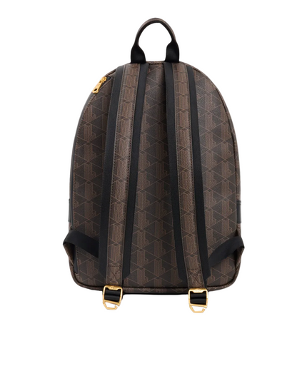 Zaino Lacoste Moderno con Monogramma Granulato e Scomparto per Laptop