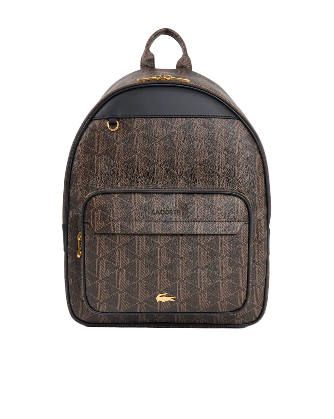 Zaino Lacoste Moderno con Monogramma Granulato e Scomparto per Laptop