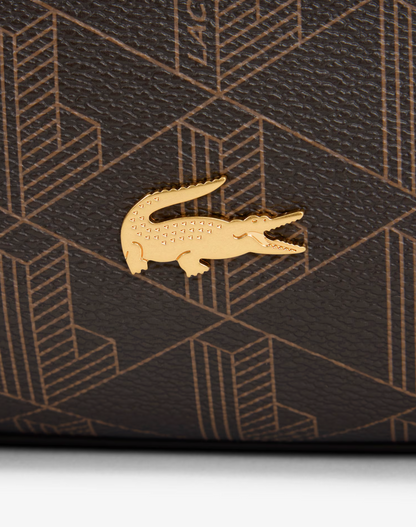 Necessaire Lacoste con Monogramma Granulato