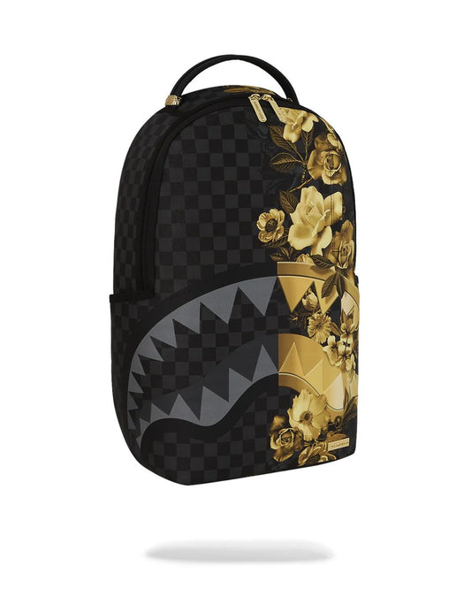 ZAINO SPRAYGROUND - Gold floral remix dlxsv backpack