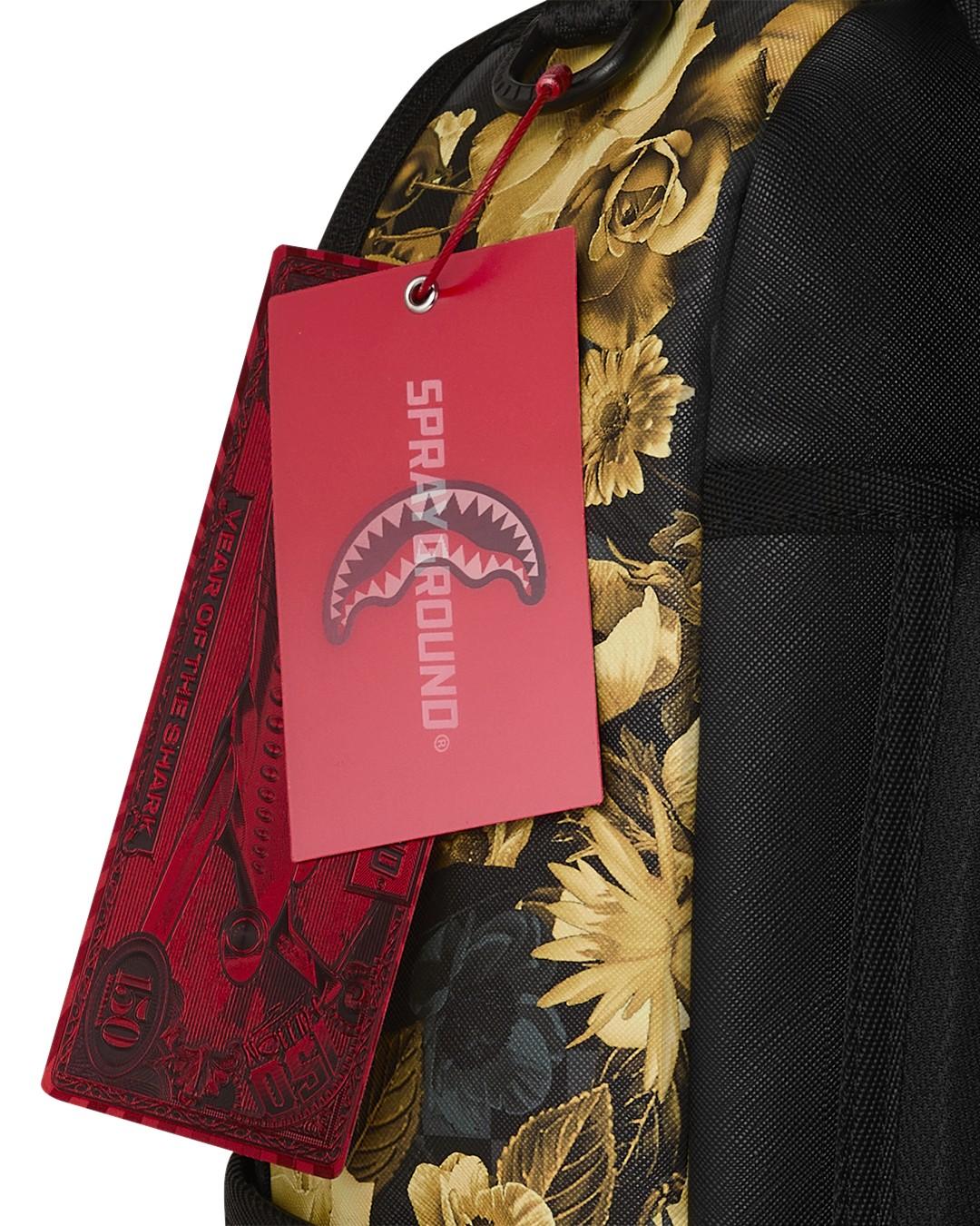 ZAINO SPRAYGROUND - Gold floral remix dlxsv backpack