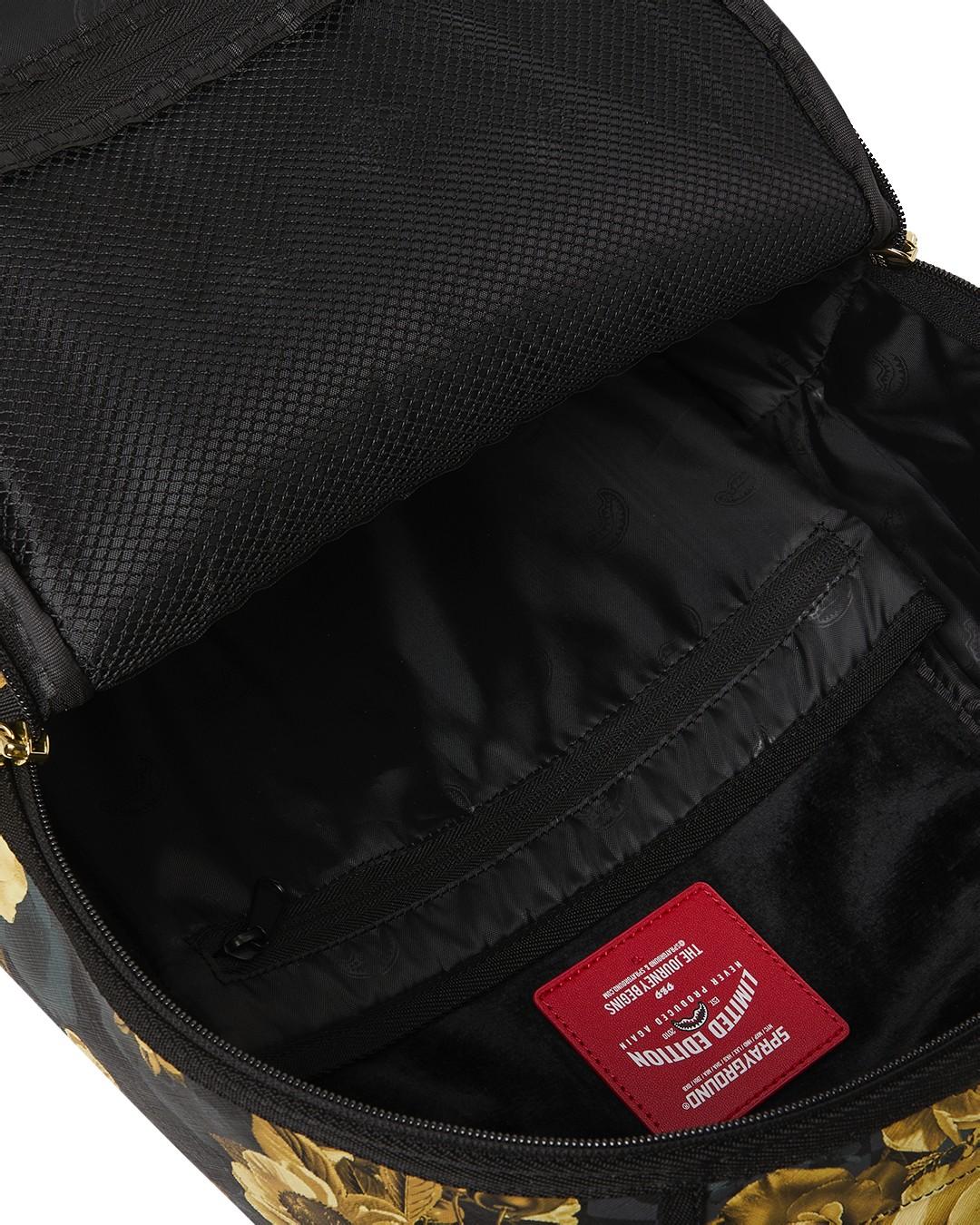 ZAINO SPRAYGROUND - Gold floral remix dlxsv backpack