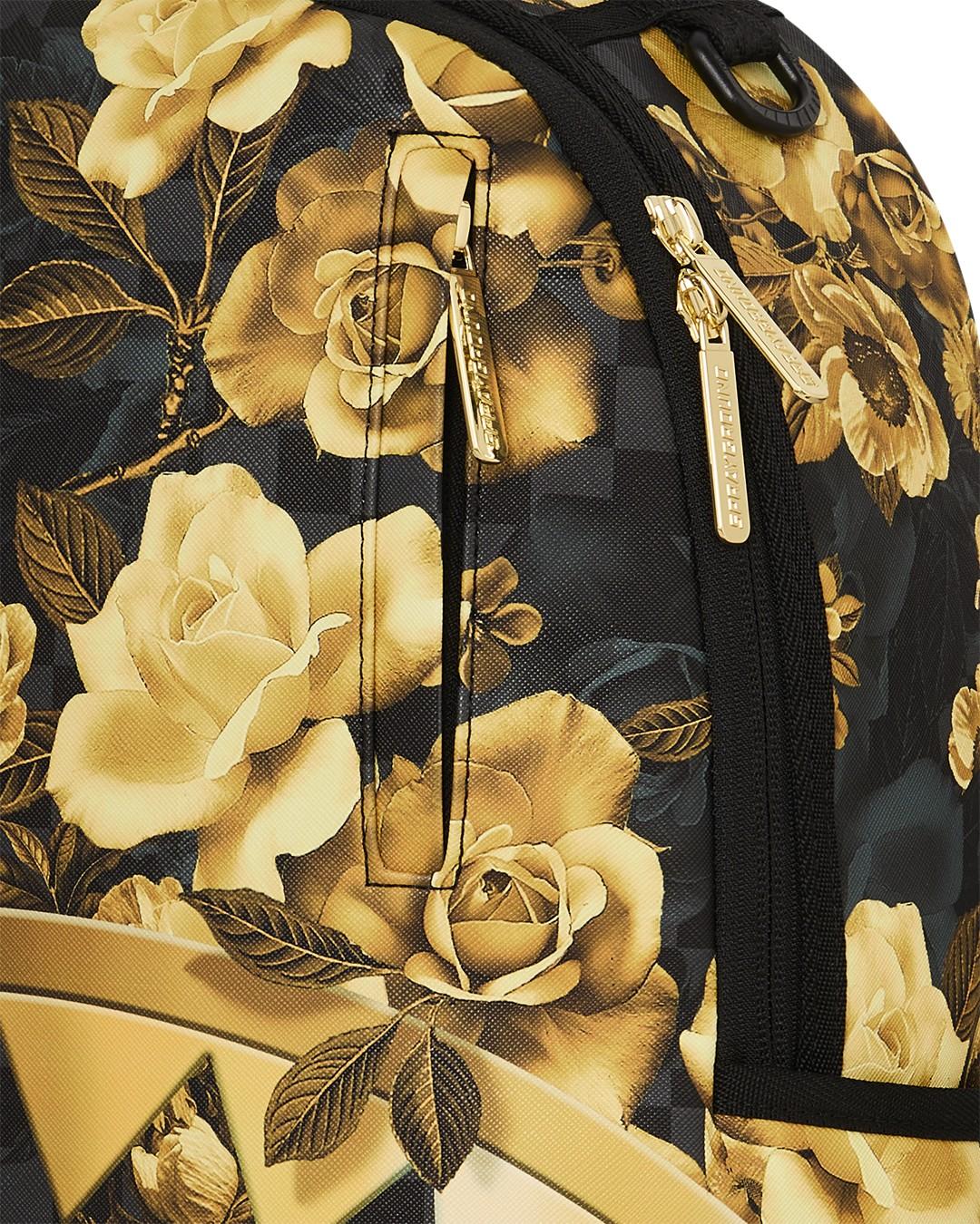 ZAINO SPRAYGROUND - Gold floral remix dlxsv backpack