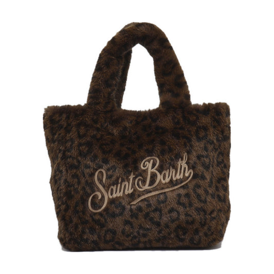 Borsa Saint Barth - Colette Soft in pelliccia sintetica leopardata