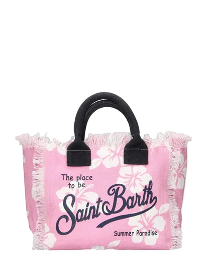 BORSA SAINT BARTH - Borsa Vanity mini hibiscus rosa