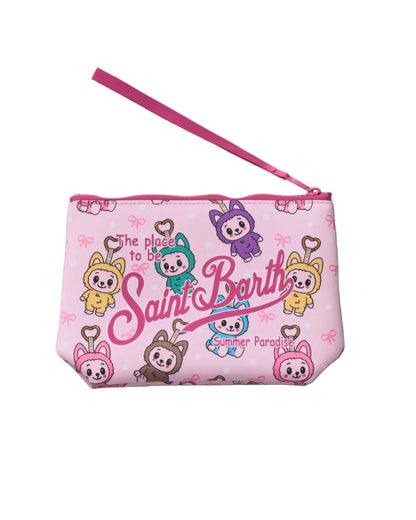 Saint Barth - Pochette Aline LABUBU rosa