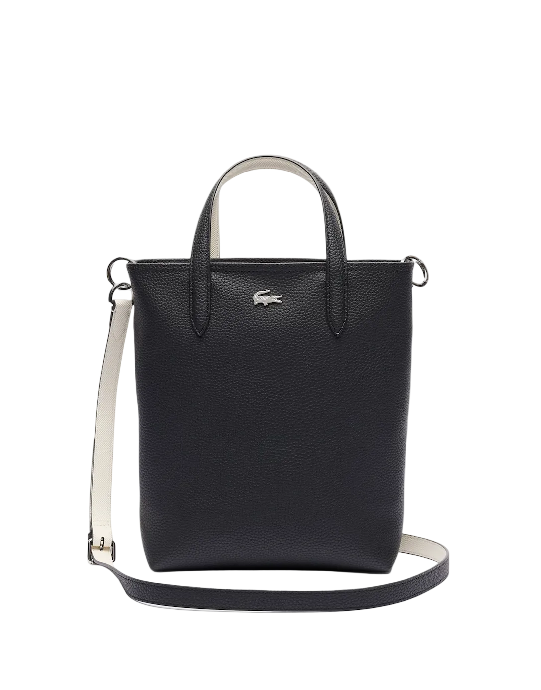 Borsa Shopping Bag Verticale Lacoste Anna – Nero (Noir / Farine)