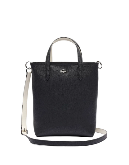 Borsa Shopping Bag Verticale Lacoste Anna – Nero (Noir / Farine)