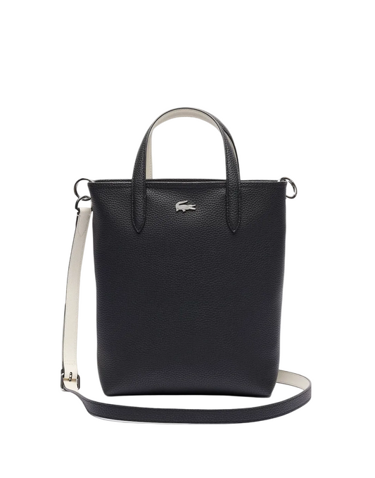 Borsa Shopping Bag Verticale Lacoste Anna – Nero (Noir / Farine)
