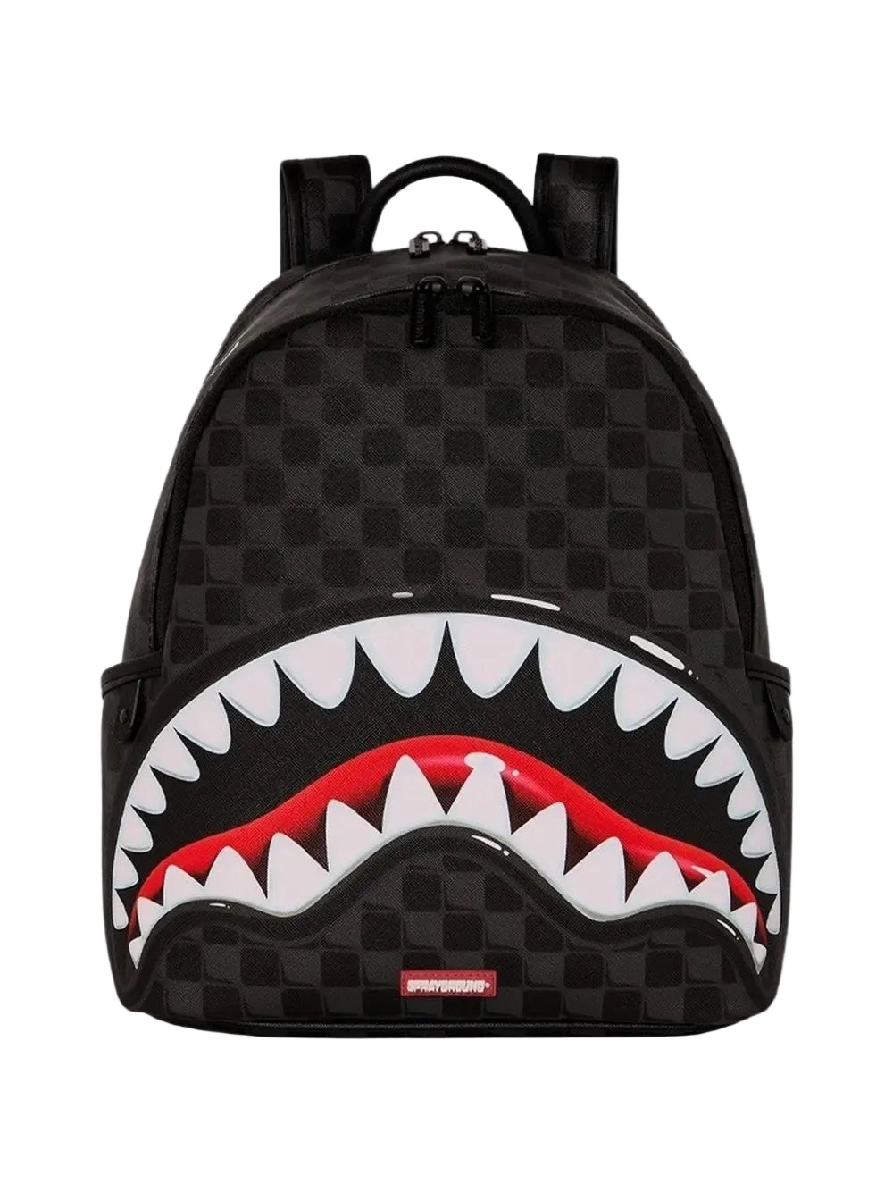 Zainetto Sprayground Shark - Zaino Unisex Nero a Scacchi - Originale